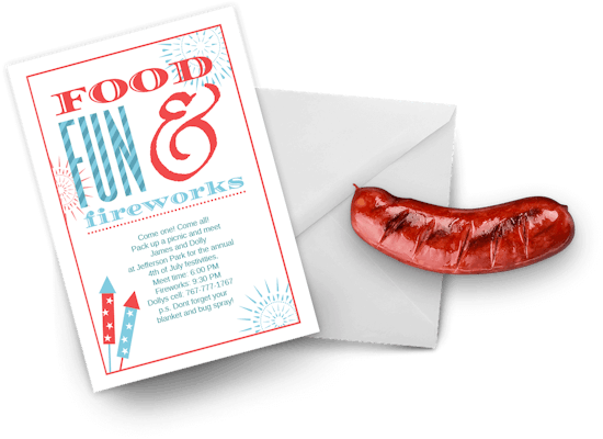 4th of July invitations